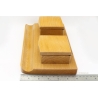 Deskbase Schreibtisch Garnitur Tintenfass Bürozubehör Holz Glas Vintage NOS