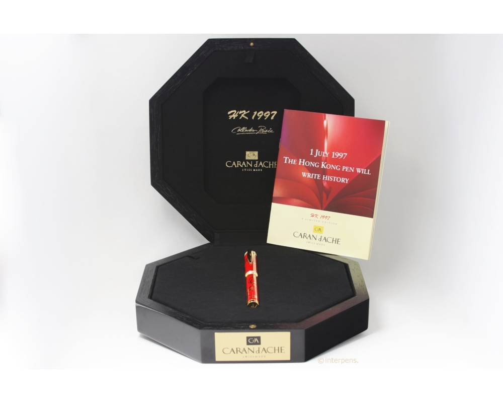Caran d'Ache Hongkong Limited Edition Füllhalter Patronenfüller 18K M Feder Box