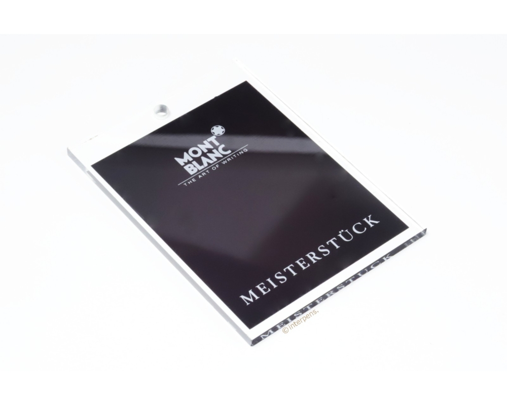 Montblanc Meisterstück Werbung Schild Shop Deko Showroom Acryl Selten