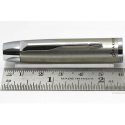 Parker IM Kappe matt-bürstetes Metall Chrom Füllhalter Ersatzteil