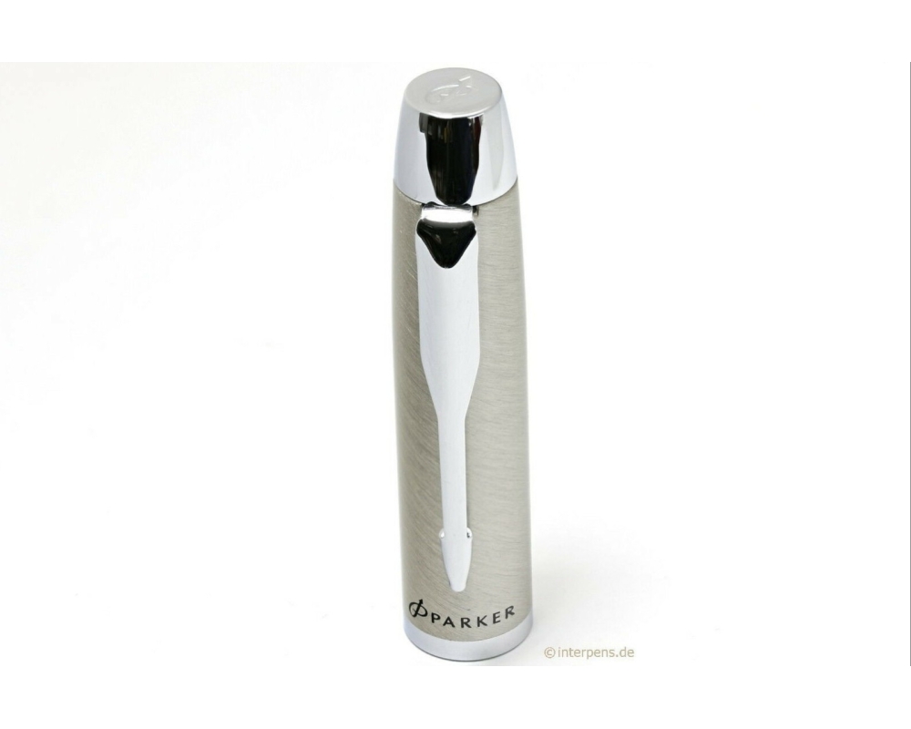 Parker IM Kappe matt-bürstetes Metall Chrom Füllhalter Ersatzteil