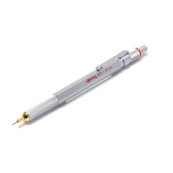 Rotring 800 Silber 0,5mm Druck-Bleistift Gerändelter Griff Hexagonal