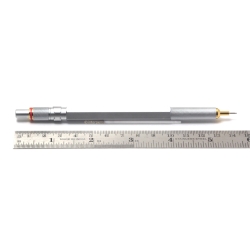 Rotring 800 Silber 0,5mm Druck-Bleistift Gerändelter Griff Hexagonal