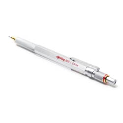 Rotring 800 Silver 0,5mm Mechanical Pencil Knurled Grip Hexagonal