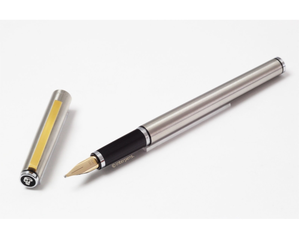 Pelikan P 560 Signum Edelstahl mattiert 14C BB um 1982 Patronenfüller