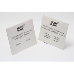 Montblanc Meisterstück Mozart und Chopin Füllhalter Füller Reklame