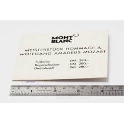 Montblanc Meisterstuck Mozart and Chopin Fountain Pen Advertising