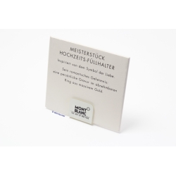 Montblanc Hochzeits - Füllhalter Schaufensterdekoration Reklame