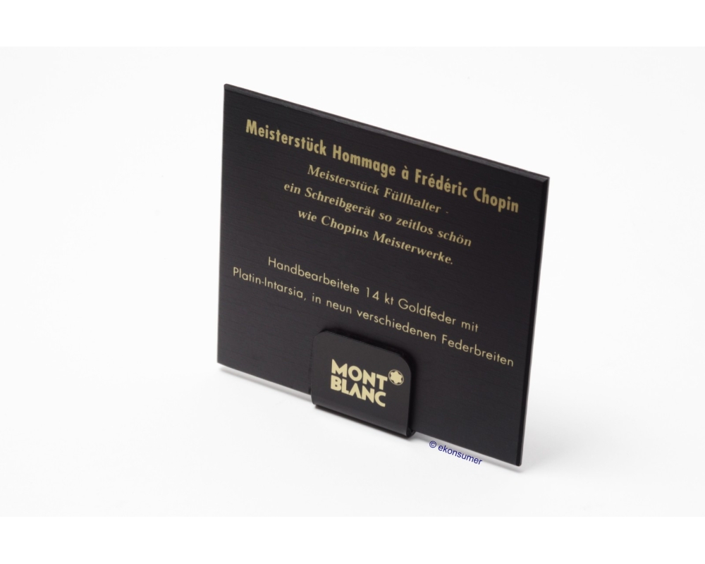 Montblanc Frèderic Chopin Füllfederhalter Reklame