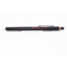 Rotring 800+ Black 0,5mm Push-Mechanism Pen Knurled Grip Hexagonal