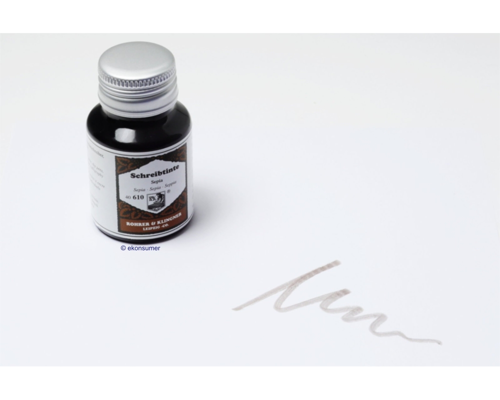 Sepia braun 610 Rohrer u. Klingner 50 ml Schreibtinte