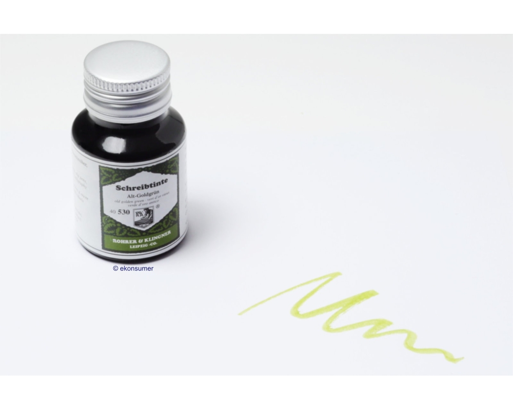 Alt-Goldgrün 530 Rohrer u. Klingner 50 ml Schreibtinte