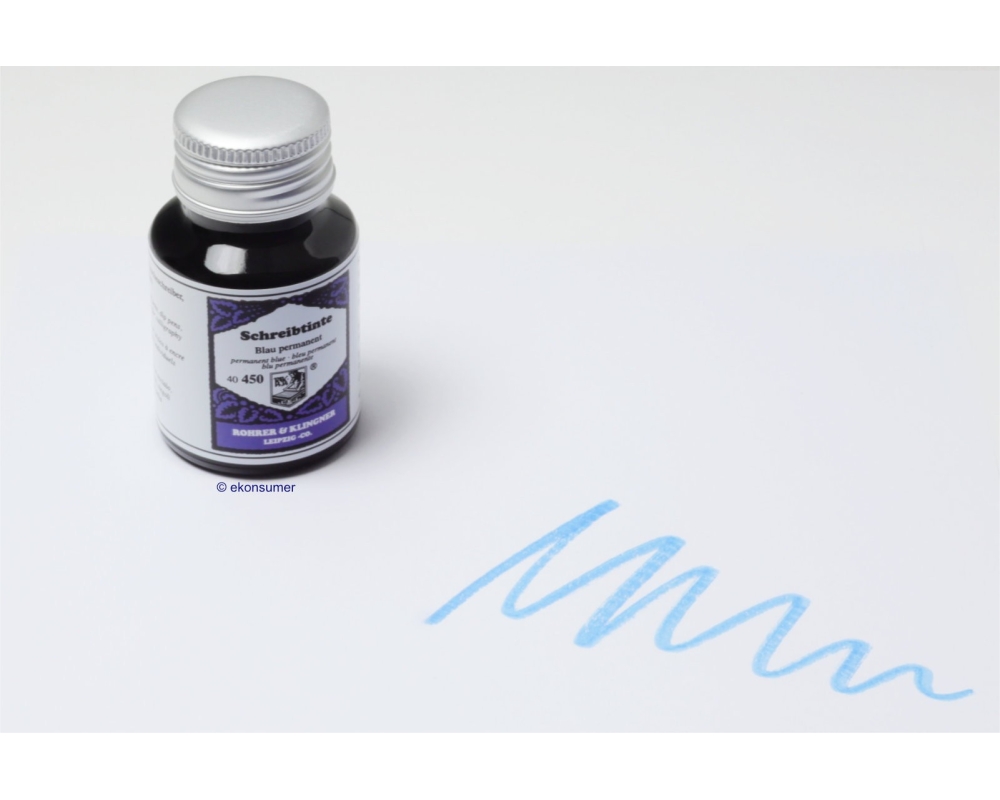 Blau permanent 450 Rohrer u. Klingner 50 ml Schreibtinte