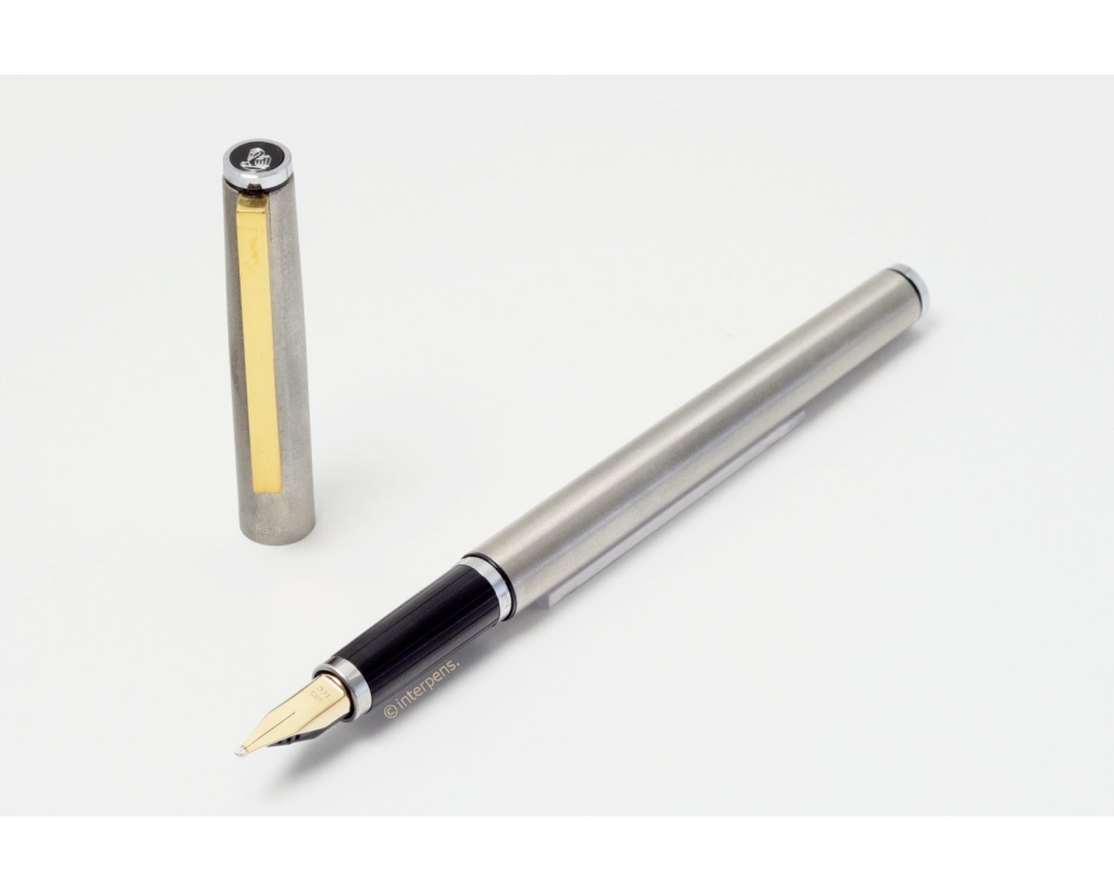 Pelikan P 560 Signum Stainless Steel matte 14C OBB Gold nib 1983 Cartridgefiller