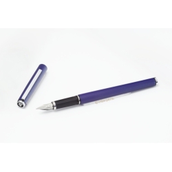 Pelikan P630 Signum Edelstahl B Feder Duritan Dunkelblau Patronenfüller