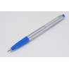 Pelikan K 474 Kugelschreiber Druckmechanik Chrom mattiert Saphir-blau