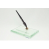 Pelikan 400f Tischfüllhalter 14C OBB Goldfeder Glasstand Milano 1957 Vintage