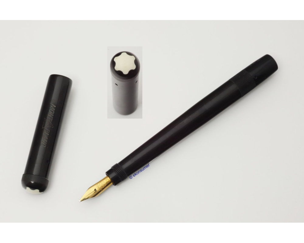 Montblanc No. 2 Stöffhaas Safety Sicherheitsfüller 14C OB Goldfeder Hartgummi Ebonit BHR