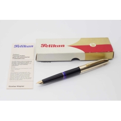 Pelikan P 30 Doublè Streifenguilloche 14C OM um 1973 Patronenfüller Box