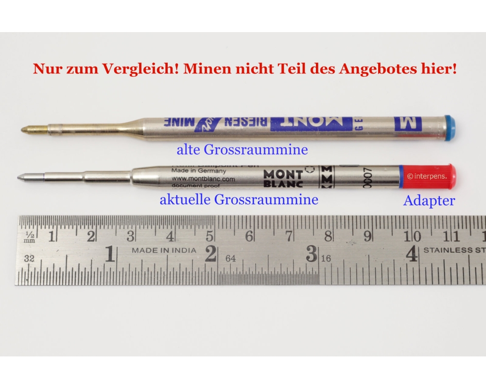 Montblanc Adapter Verlängerung Kugelschreibermine Ersatz Hebelkugelschreiber