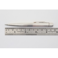 Art Deco Drehbleistift Georg Lauer 925 Sterlingsilber 1.18 mm Mine Achtseitige Form