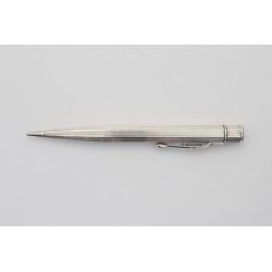 Art Deco Drehbleistift Georg Lauer 925 Sterlingsilber 1.18 mm Mine Achtseitige Form