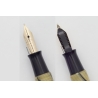 Student Nr. 10 Schildpatt-marmoriert Druckknopffüller 14ct. M Bock-Goldfeder 1935 Box Vintage