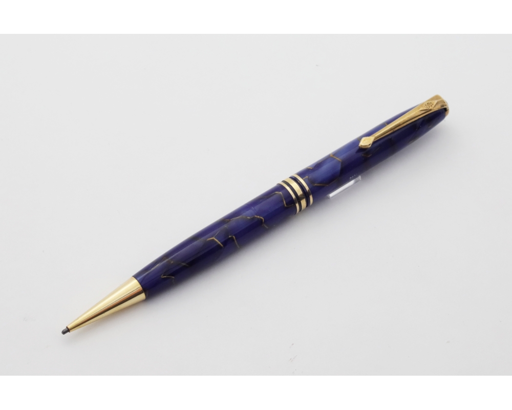 Conway Stewart Mechanical Pencil 1,18 mm Celluloid Blue-Gold around 1950 Vintage