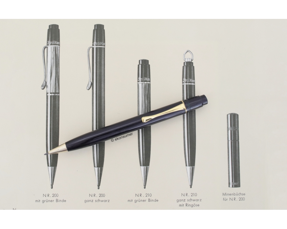 Pelikan 200 Schwarz Druckbleistift 1,18 mm GERMANIA Italien 1938