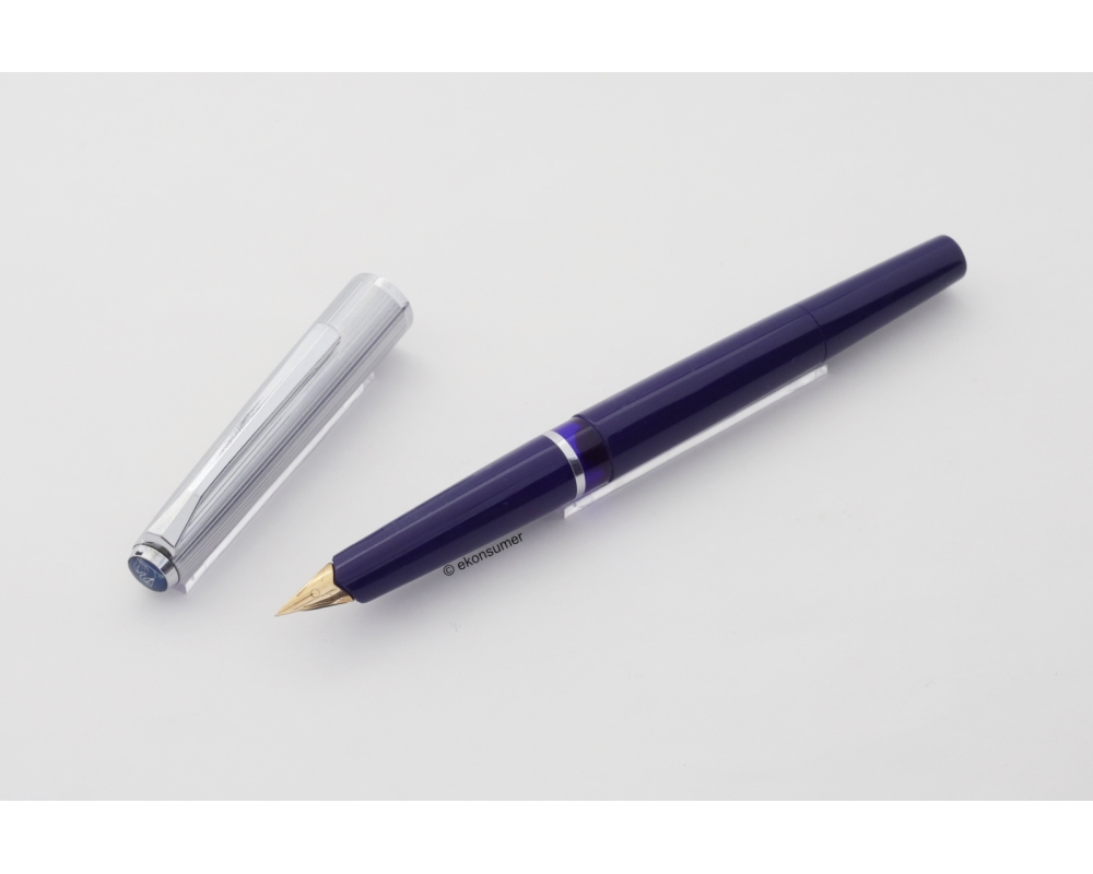 Pelikan M 20 Silvexa Saphirblau Kolbenfüller seltene 14C EEF Goldfeder Vintage