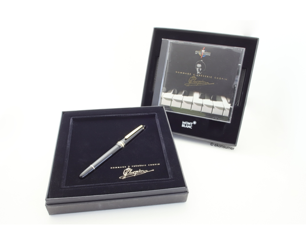 Montblanc Meisterstück 145 Chopin Classique Patronenfüller 14C OBB Goldfeder Box CD