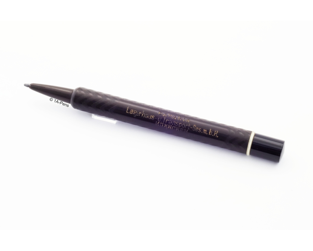 Mechanical Pencil 2,0 mm Hard-rubber Guilloche BAVARIA Advertising Vintage