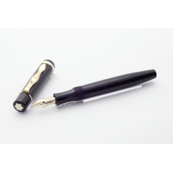 Montblanc Masterpiece K122 Black Hard-Rubber Push-knob filler 14C M Gold-nib Vintage