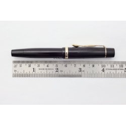 Montblanc Masterpiece K122 Black Hard-Rubber Push-knob filler 14C M Gold-nib Vintage