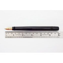 Montblanc No. 7 ROTKAEPPCHEN Safety Pen 14C F Gold-nib Snake-clip RARE!