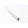 Art Deco Drehbleistift 900 Silber Deutsch 1.18 mm Mine vierseitige Form