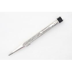 Art Deco Pencil 900 Silver Germany 1.18 mm Lead Four-sided Shape