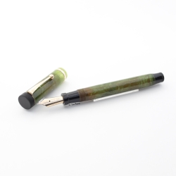 Parker Duofold Senior Jade-Grün Flattop 14K EF Goldfeder USA 1927 Vintage