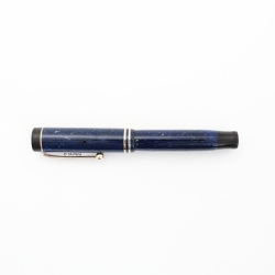 Parker Duofold Junior Lapis Blau-Weiss 14K EF Goldfeder USA 1928 Vintage