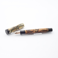 Parker Duofold Junior Perl-Schwarz 14K F Goldfeder USA 1928 Vintage