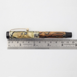 Parker Duofold Junior Blue-Pearl 14K EF Gold-nib USA 1928 Vintage