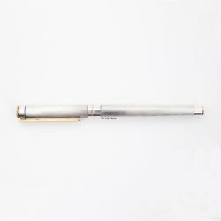 Montblanc M18120 Noblesse Versilbert Guilloche 18C M Goldfeder Patronenfüller